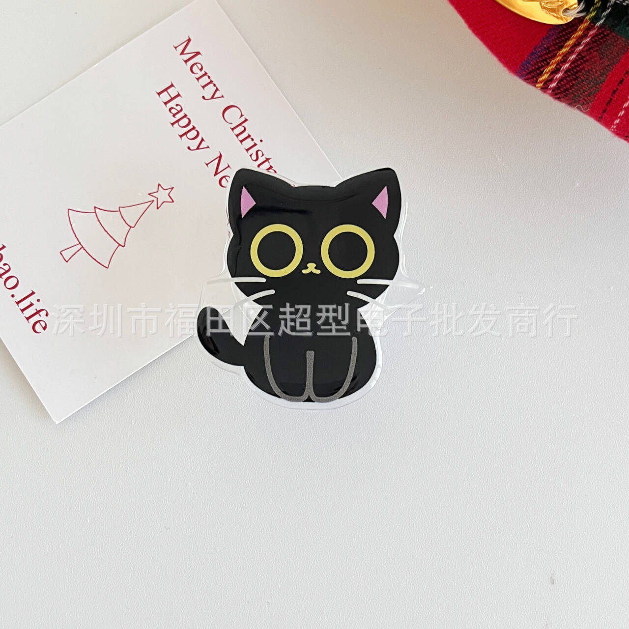 Pop dán điện thoại hình mèo đen