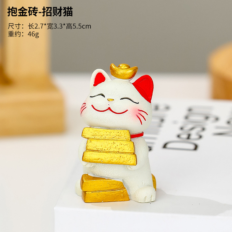 Tượng mèo may mắn size bé nhiều hoạt động