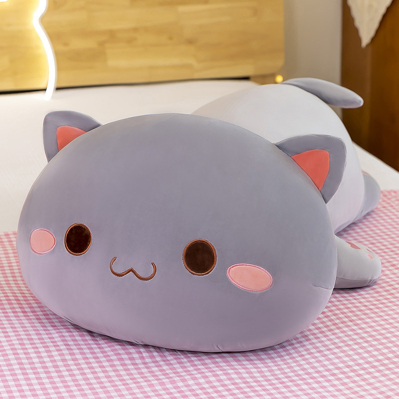 Mèo bông xám trắng size 35cm