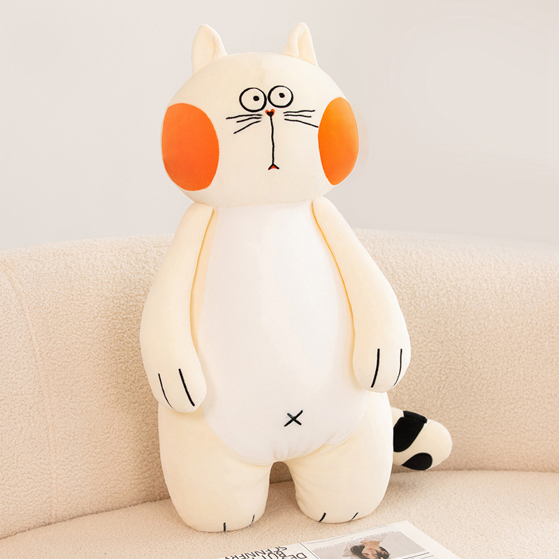 Mèo bông trắng má hồng nhiều biểu cảm size 75cm