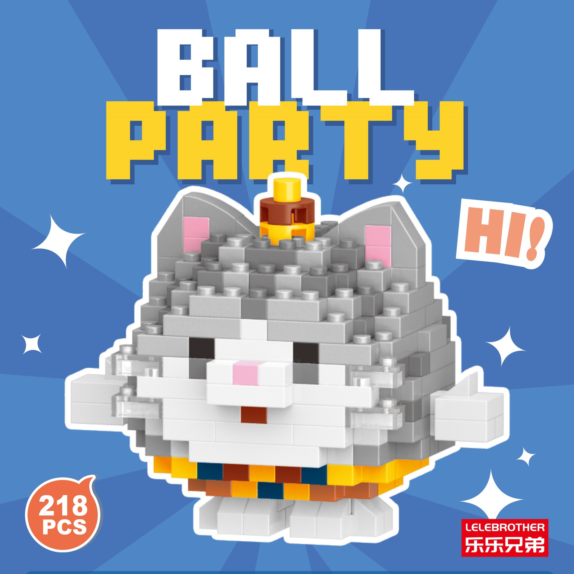 Bộ Lego hình mèo lùn 2 màu