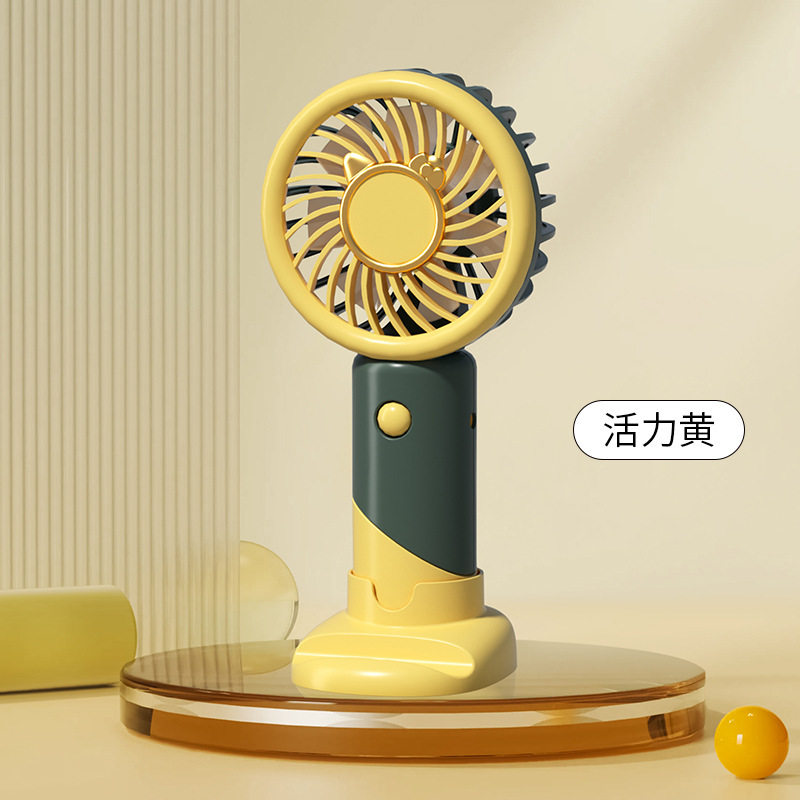 Quạt cầm tay hình mèo phối 2 màu