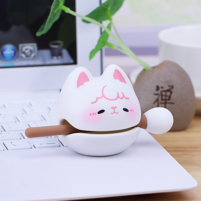 Gõ mini hình mèo mõ nhựa tiếng vang âm nhạc quà tặng trang trí bàn học bàn làm việc giảm stress