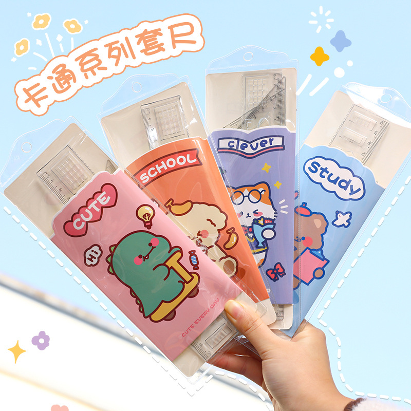 Bộ thước đo góc hình mèo clever