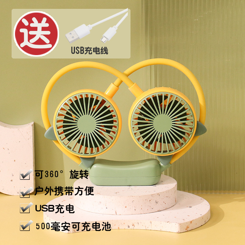 Quạt đeo cổ hình tai mèo