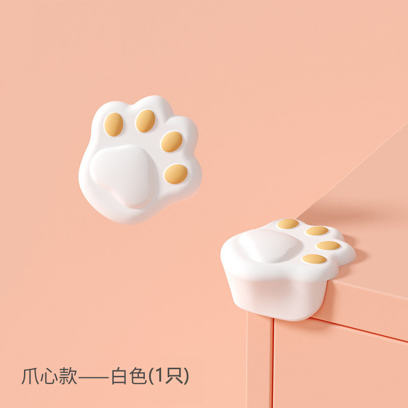 Miếng silicon bảo vệ góc bàn hình chân mèo