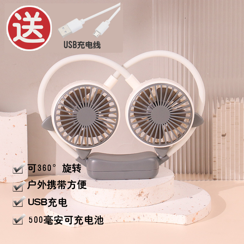 Quạt đeo cổ hình tai mèo