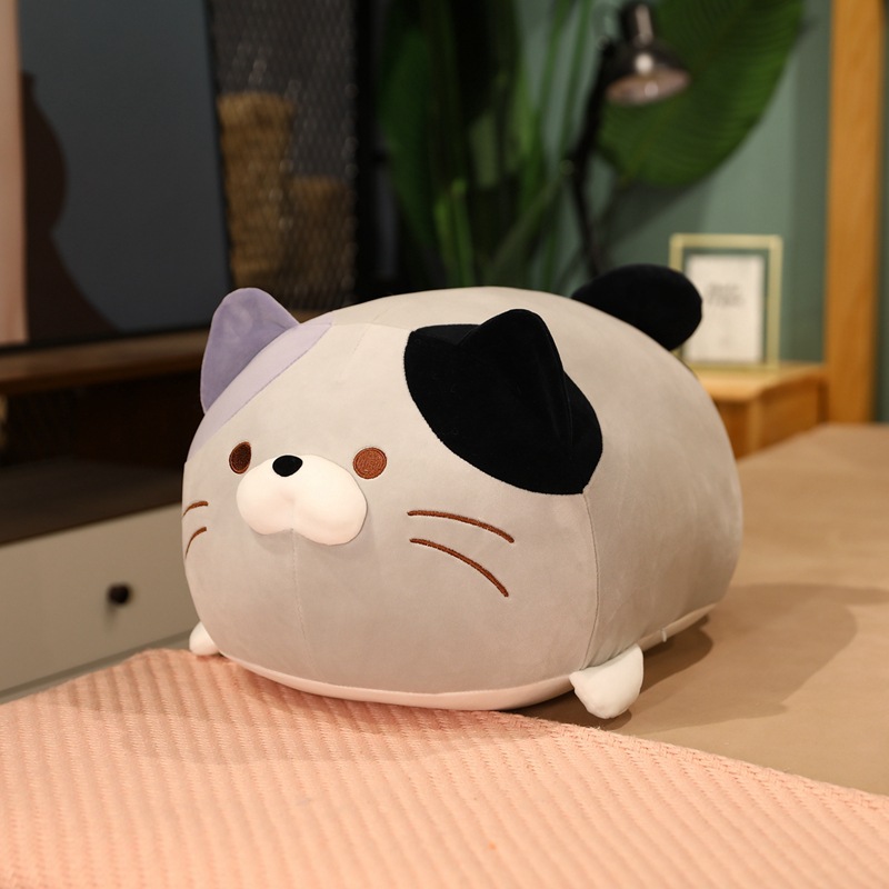 Mèo bông bánh bao nằm size 40cm