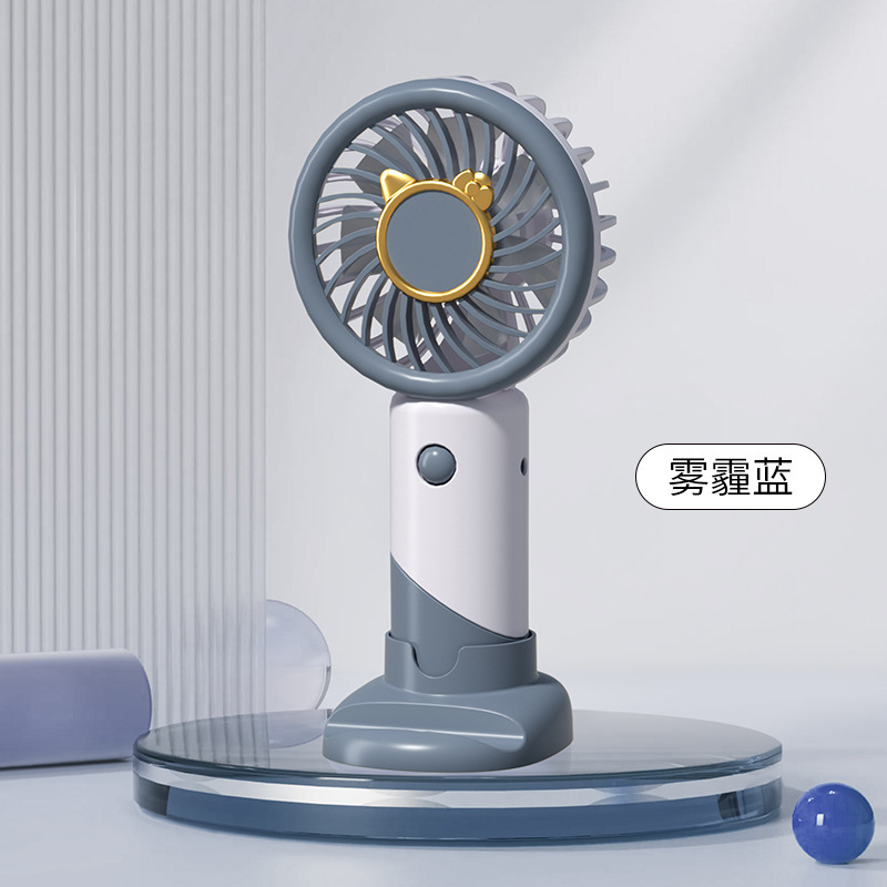 Quạt cầm tay hình mèo phối 2 màu