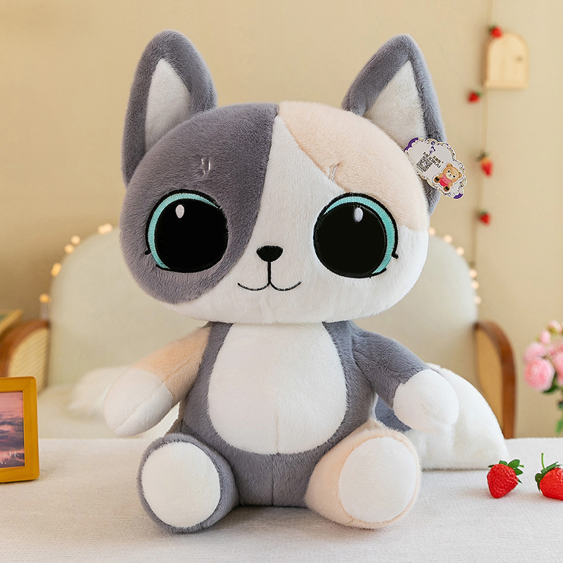 Mèo bông xám đen size 30cm