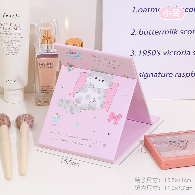 Gương gập hình mèo size nhỏ