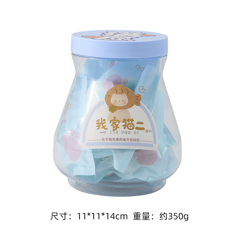 Lọ blind box mèo xanh dương (8 gói/ lọ)