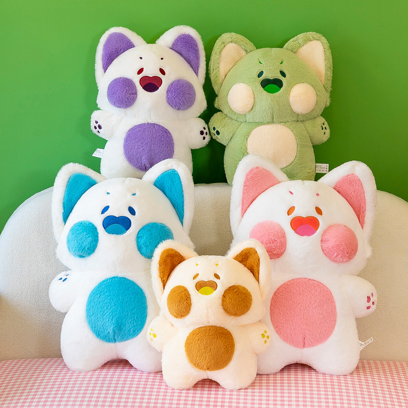 Mèo bông 40cm má tròn