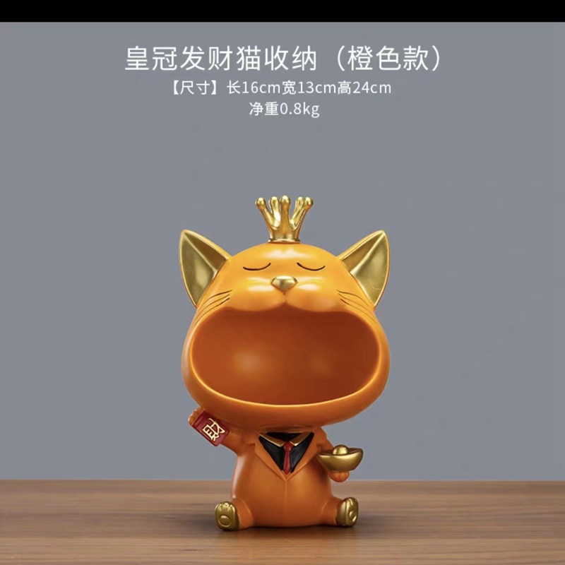 Kệ đựng chìa khoá hình mèo cam há mồm