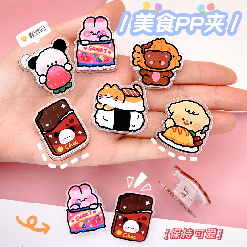 Kẹp nhựa hình sushi mèo