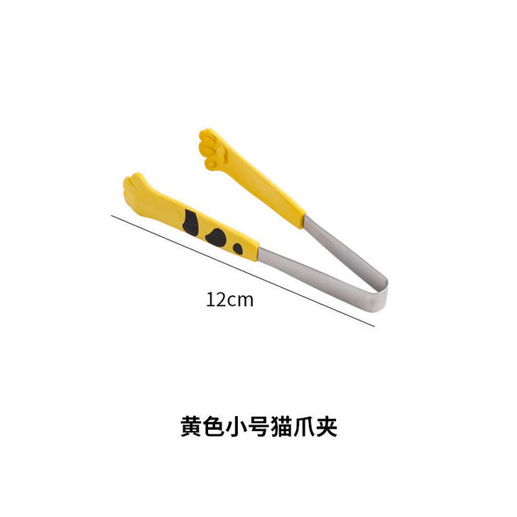 Kẹp gắp thức ăn, bánh hoạ tiết chân mè