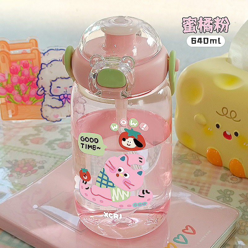 Bình nước nhựa hình mèo X-111S 640ml