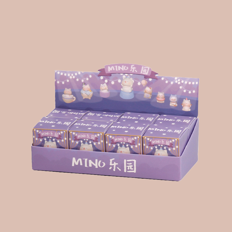 Bộ Blind Box Mèo Mino Paradise Màu Tím - Set gồm 8 hộp