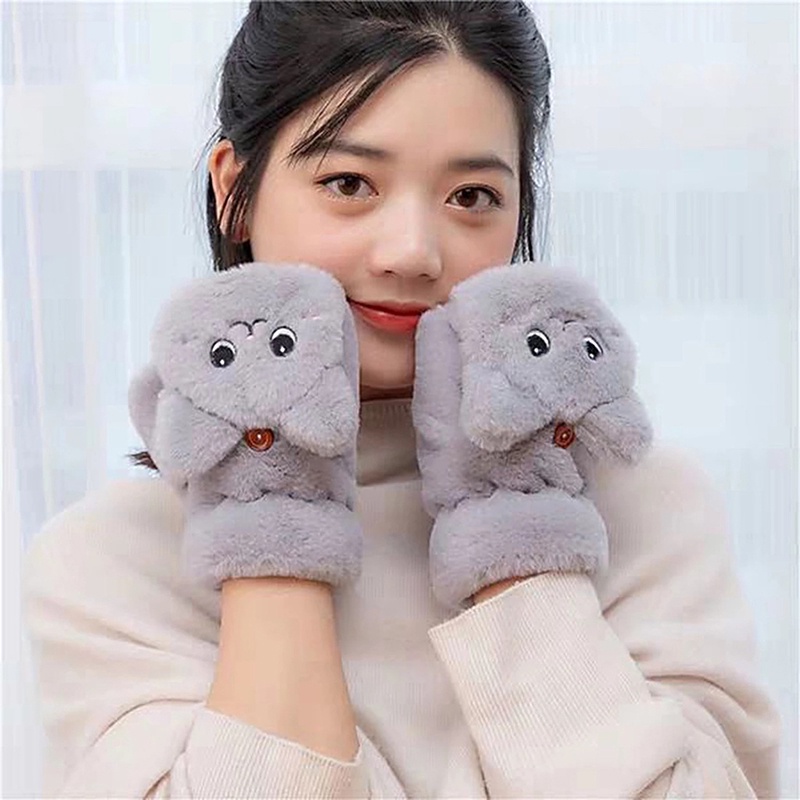Găng Tay Nữ Dễ Thương Giữ Ấm Thời Trang Mùa Đông Mùa Lạnh Hình Mèo Dễ Thương Phong Cách Hàn Quốc Quà Tặng Bạn Gái