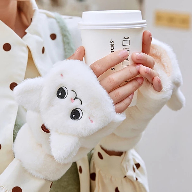 Găng Tay Nữ Dễ Thương Giữ Ấm Thời Trang Mùa Đông Mùa Lạnh Hình Mèo Dễ Thương Phong Cách Hàn Quốc Quà Tặng Bạn Gái