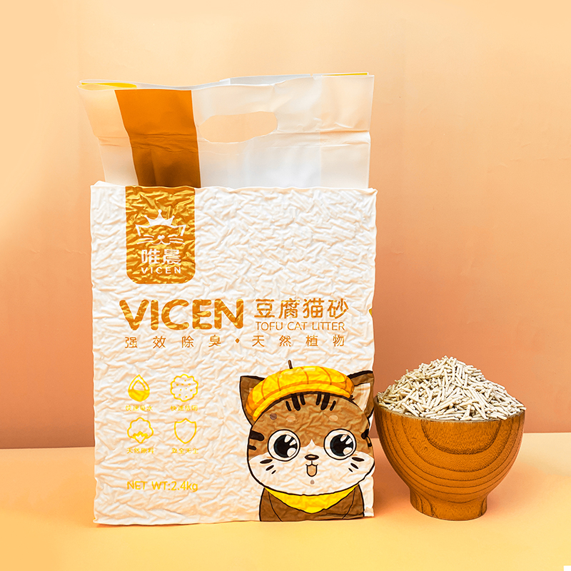 Vicen Cát vệ sinh mèo Geisha Cat Xài khử mùi tốt không bụi vón nhanh túi 6L/2.4kg