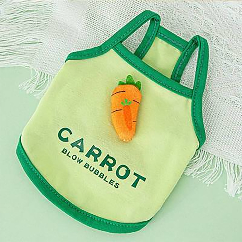 Áo chó mèo thú cưng ba lỗ mùa hè hình dưa hấu cà rốt