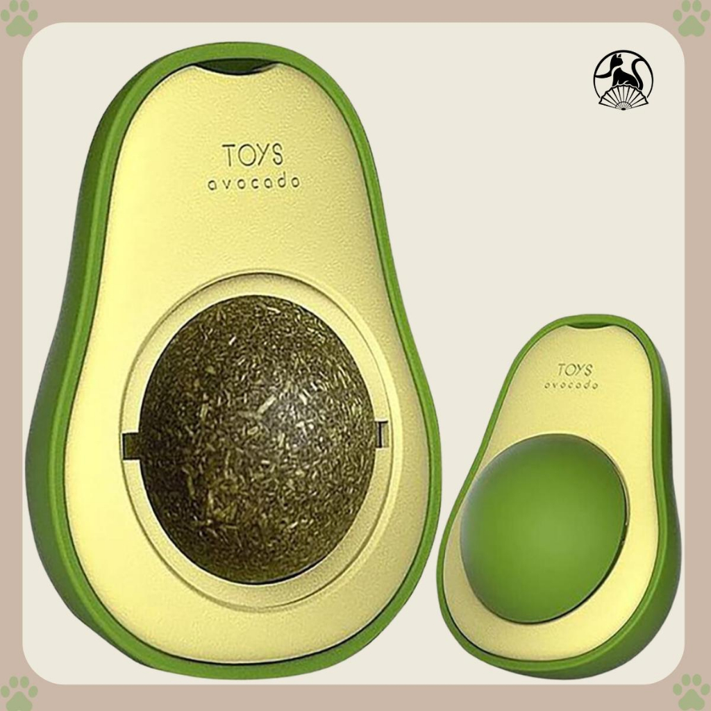 Catnip qủa bơ gắn tường cho mèo dạng xoay giúp trị búi lông giảm stress hỗ trợ tiêu hóa