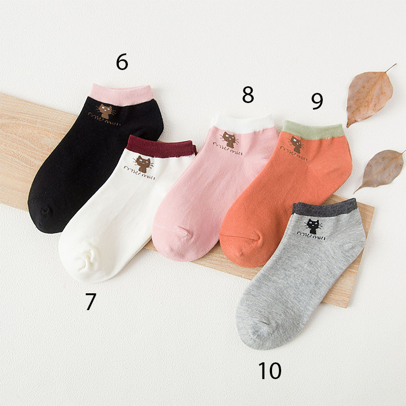 Vớ Tất Cotton Cổ Ngắn Hình Mèo Kute Đáng Yêu Ngộ Nghĩnh – Phụ Kiện Thời Trang Quà Tặng Độc Đáo