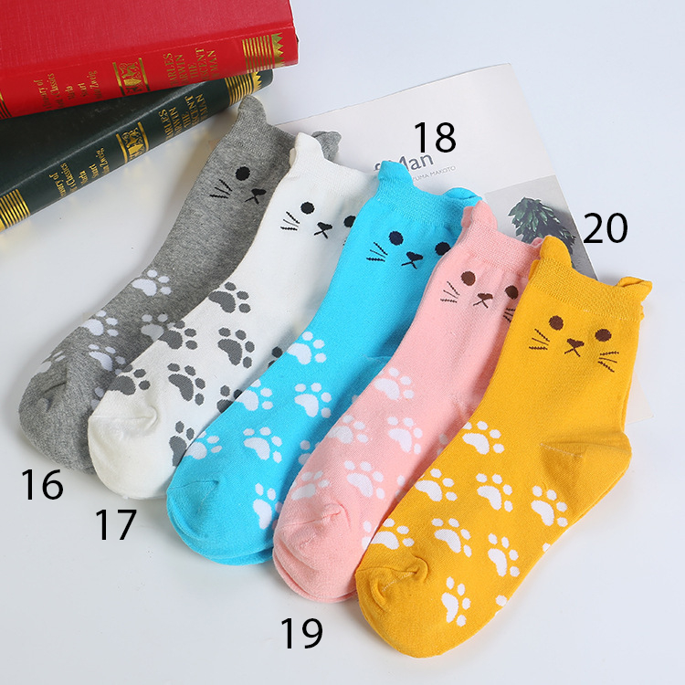 Vớ Tất Cotton Cổ Ngắn Hình Mèo Kute Đáng Yêu Ngộ Nghĩnh – Phụ Kiện Thời Trang Quà Tặng Độc Đáo