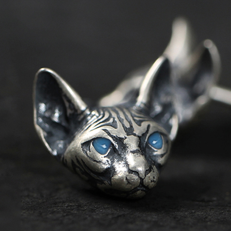 Bông Tai Độc Lạ Hình Mèo Ai Cập Sphynx  Bằng Đồng - Phong Cách Thời Trang Cá Tính