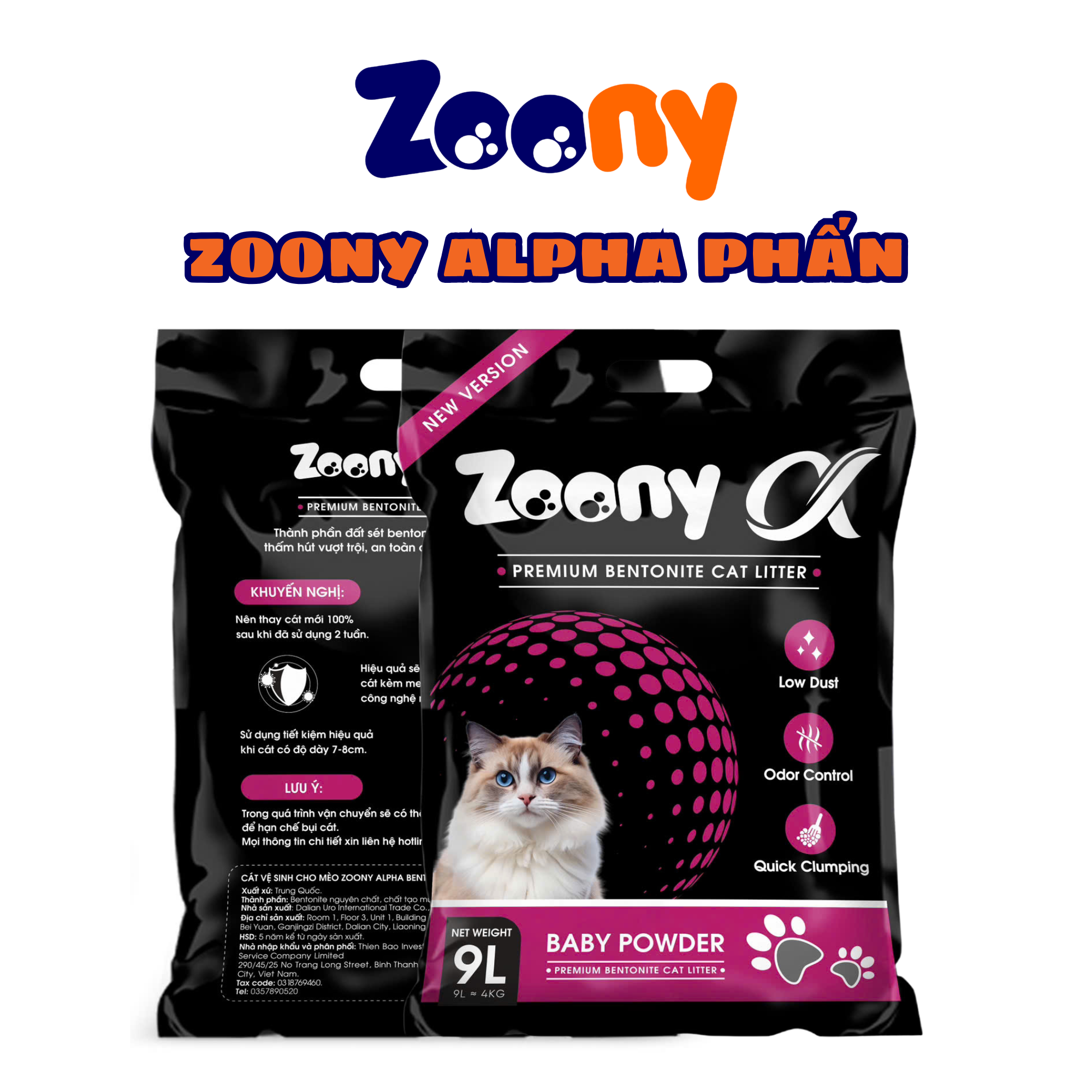 TẢI 6 TÚI CÁT VỆ SINH ZOONY ALPHA