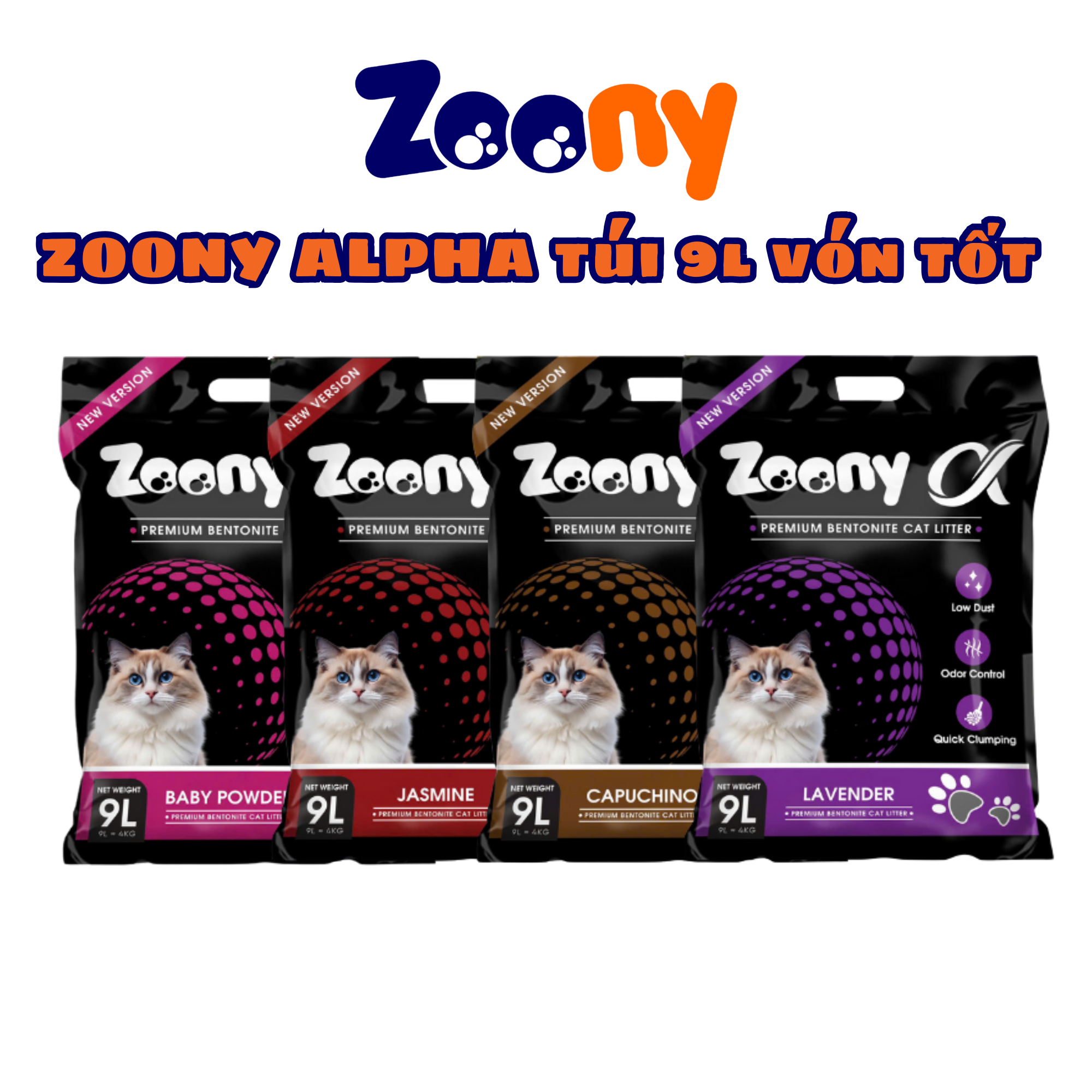 TẢI 6 TÚI CÁT VỆ SINH ZOONY ALPHA