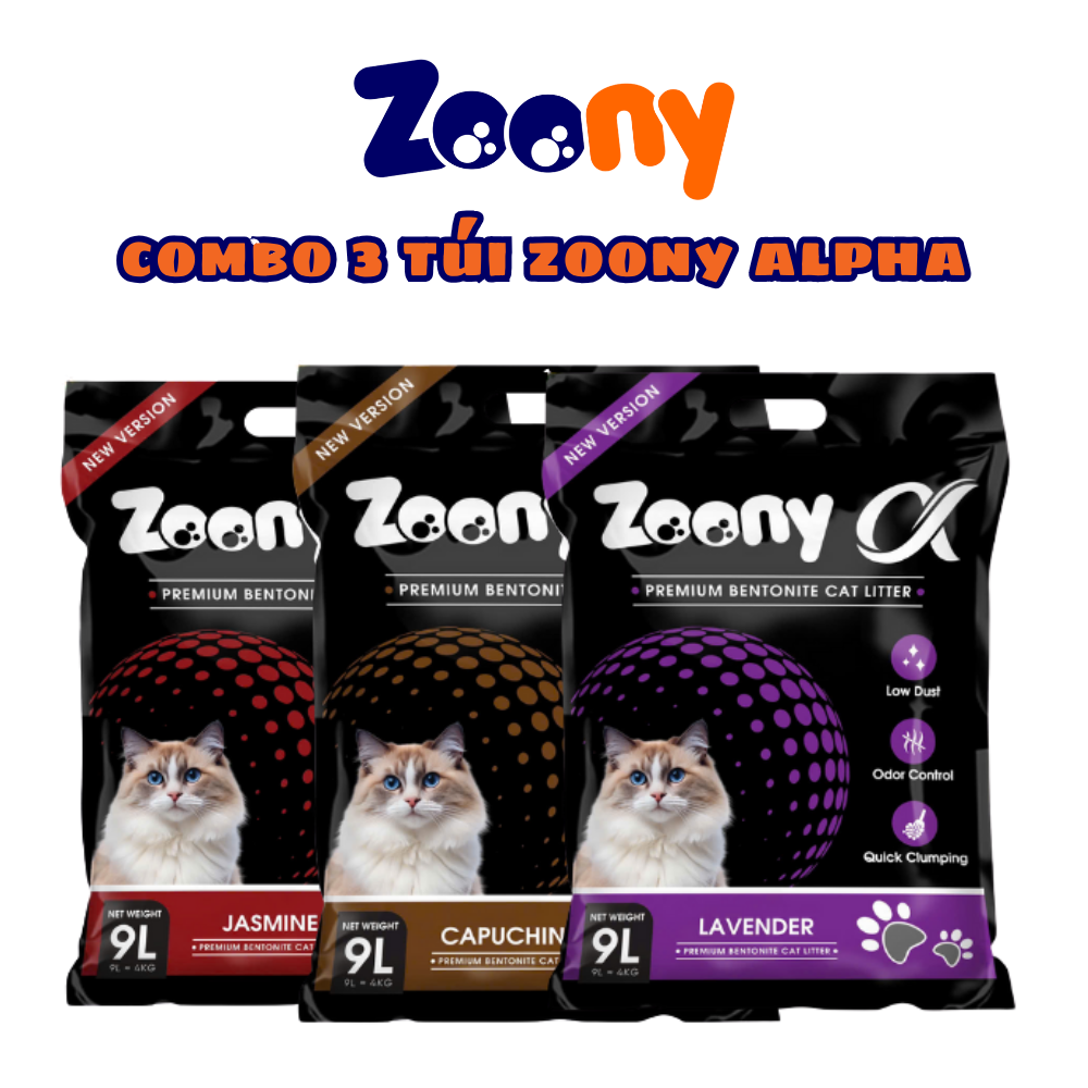 TẢI 6 TÚI CÁT VỆ SINH ZOONY ALPHA