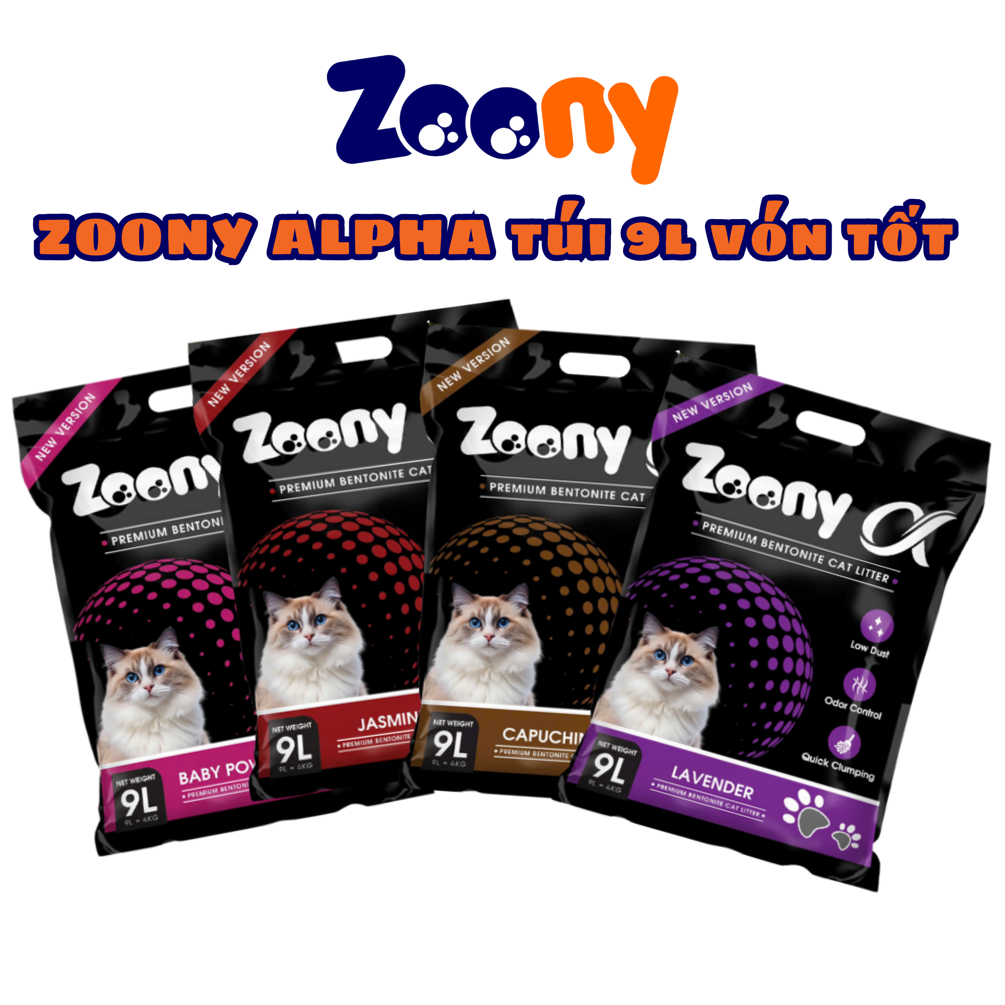 TẢI 6 TÚI CÁT VỆ SINH ZOONY ALPHA