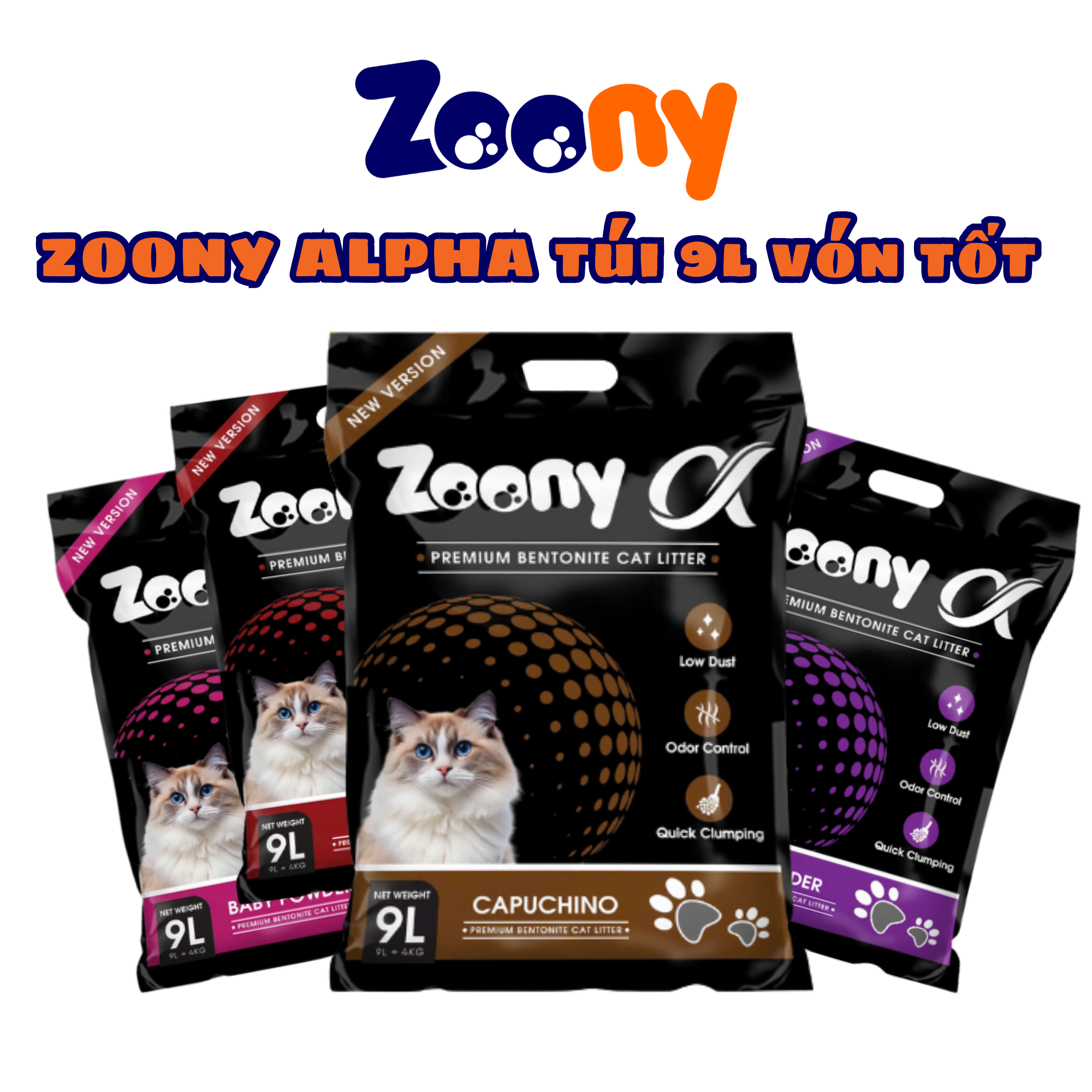 TẢI 6 TÚI CÁT VỆ SINH ZOONY ALPHA