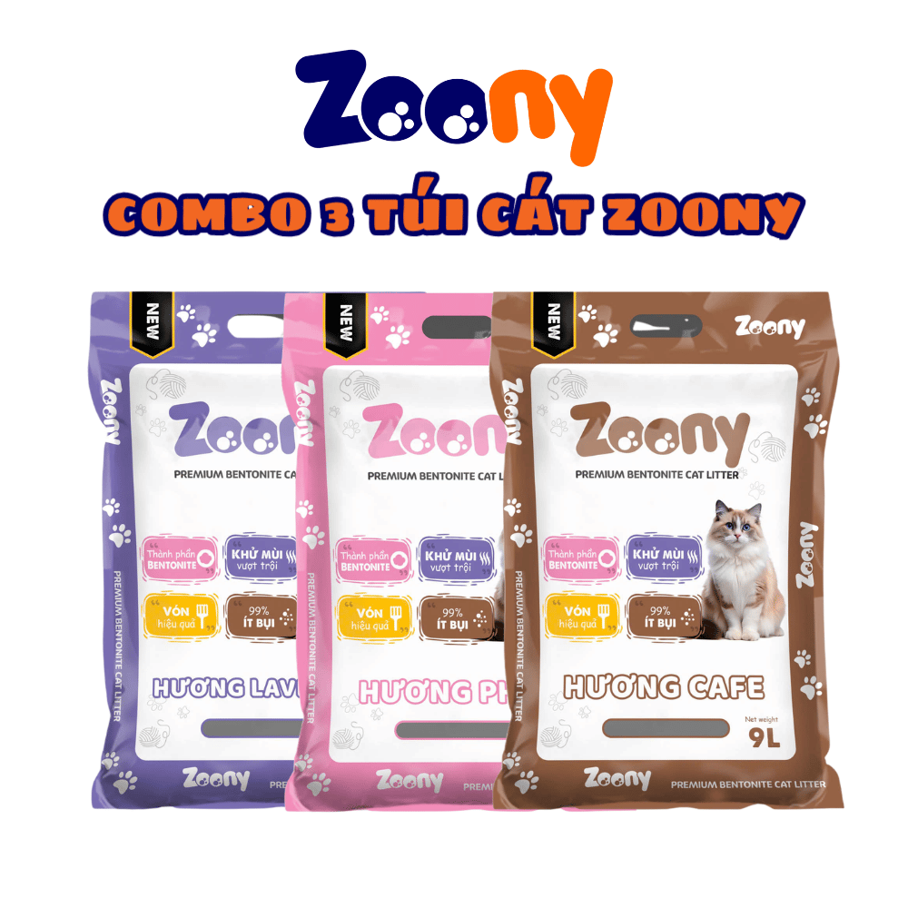 COMBO 3 TÚI CÁT VỆ SINH ZOONY