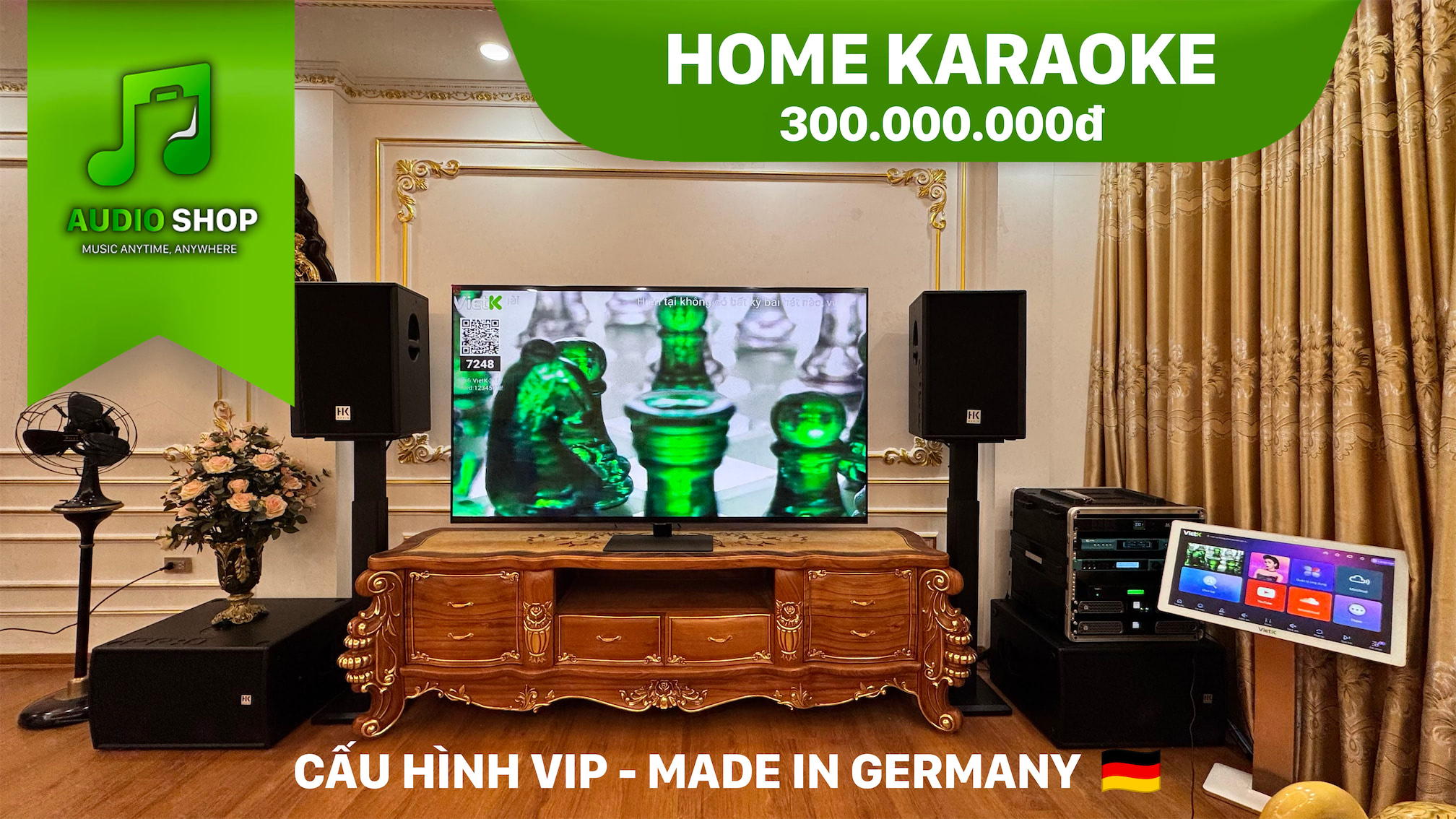 [Home Karaoke] Biệt thự Tố Hữu - Cấu hình Vip HK Audio Germany - 300 triệu