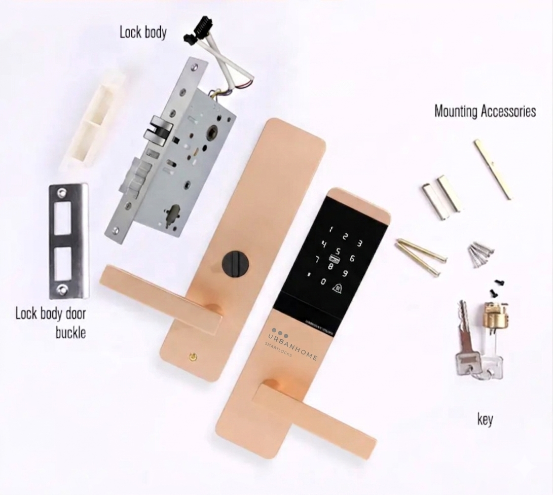 Khóa Urbanhome A1 Ver2 7 in 1 (Chuyên dụng bền bì cho khách sạn, nhà trọ)