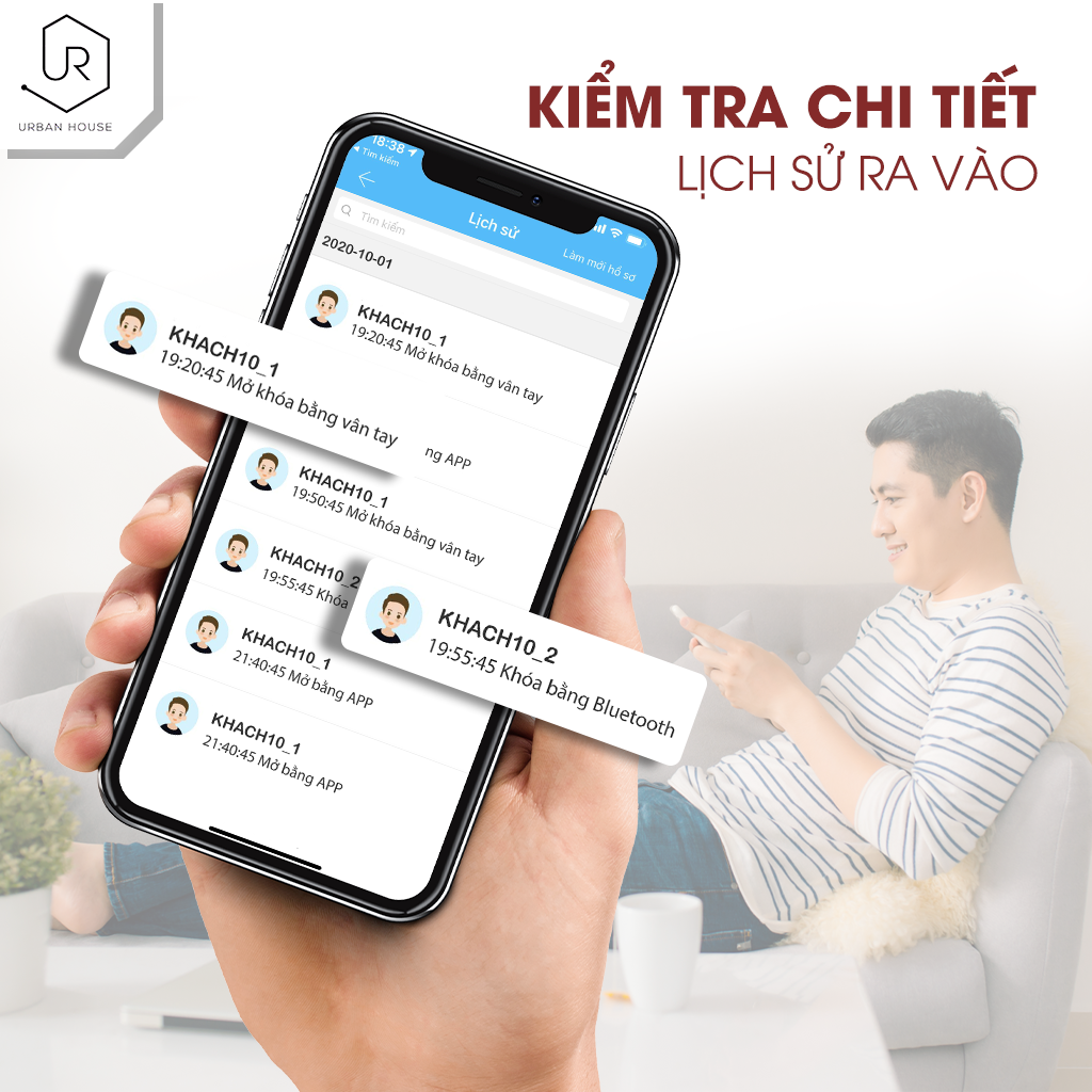 Khóa Urbanhome SC1 7in1 ( Phù hợi cửa nhôm Xingfa)