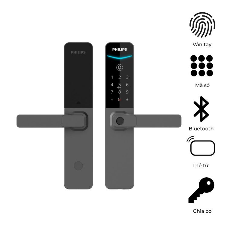Khóa Cửa Vân Tay Philips DDL615-5HBS