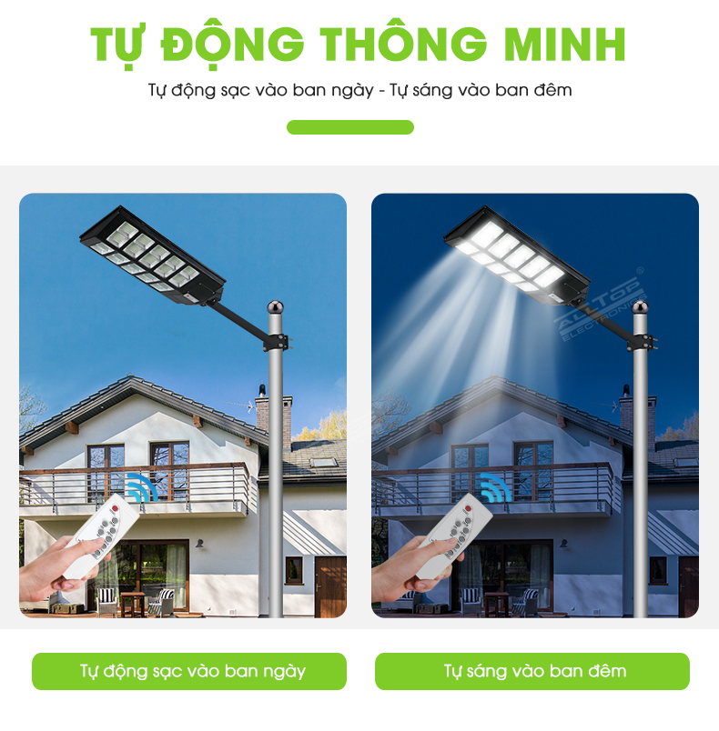 Đèn năng lượng mặt trời liền thể 400W ( Made in VietNam)