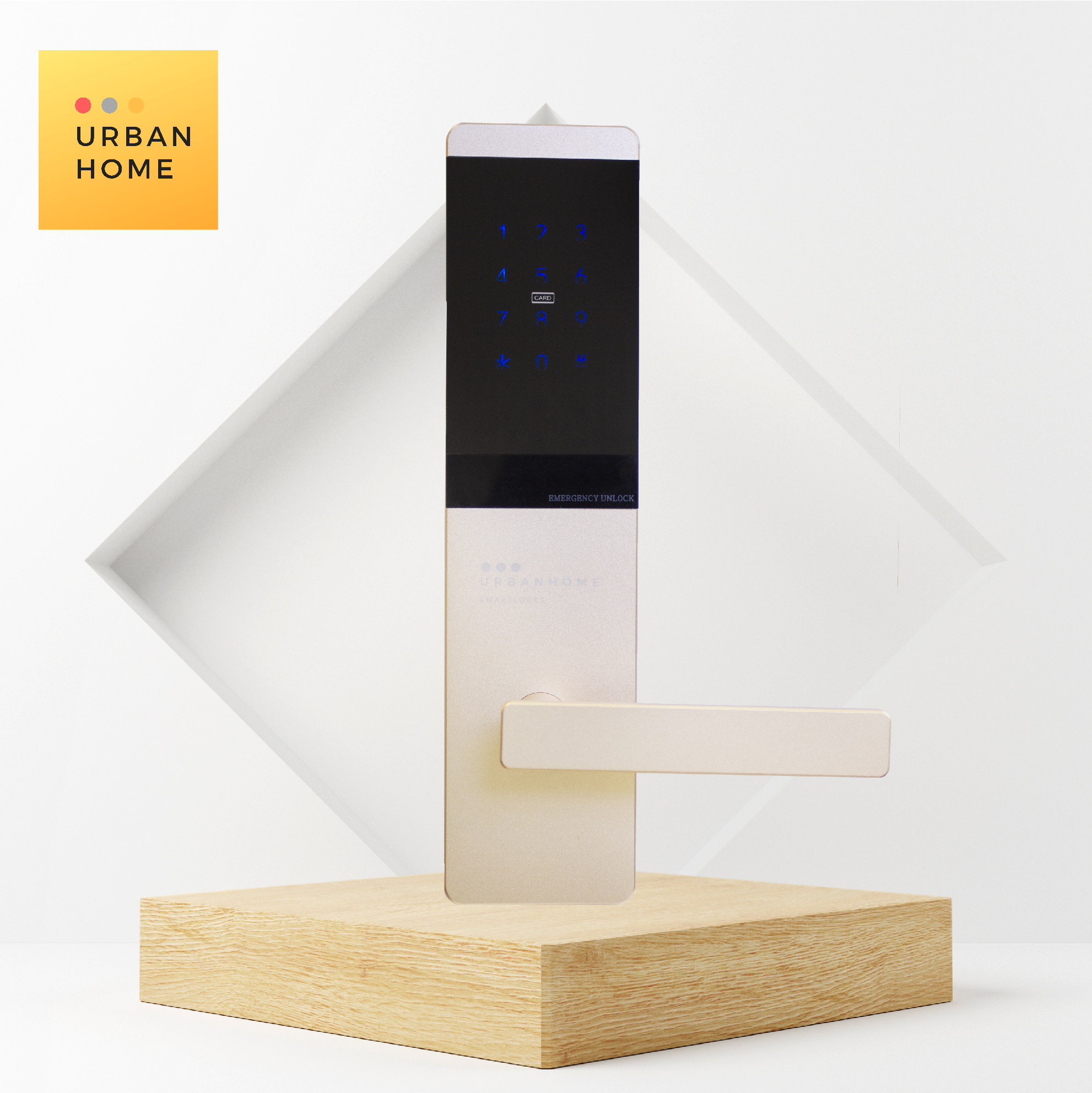 Khóa Urbanhome A1 6 in 1 (Chuyên dụng bền bì cho khách sạn, nhà trọ)