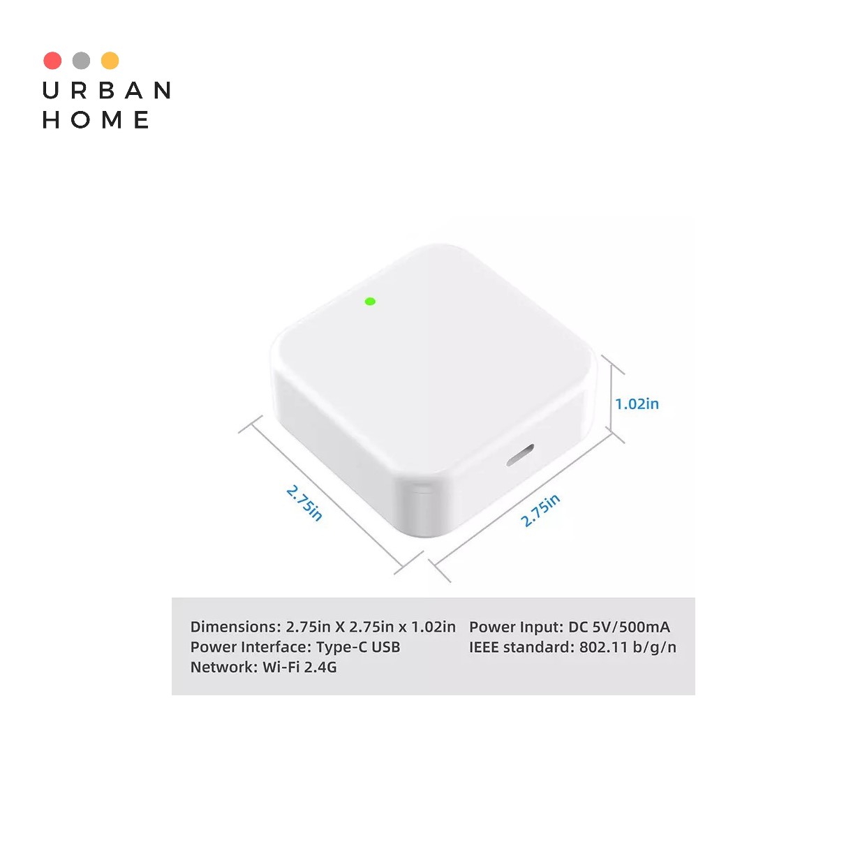 Bộ kết nối Urbanhome Bridge B2 (Kết nối khóa Bluetooth với mạng Wifi)
