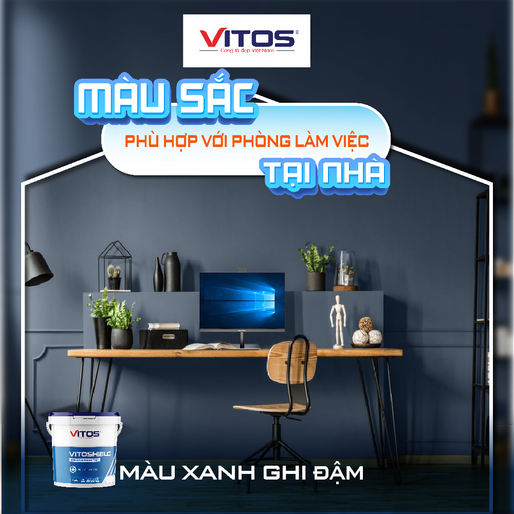 Những màu sắc nào phù hợp với phòng làm việc tại nhà?