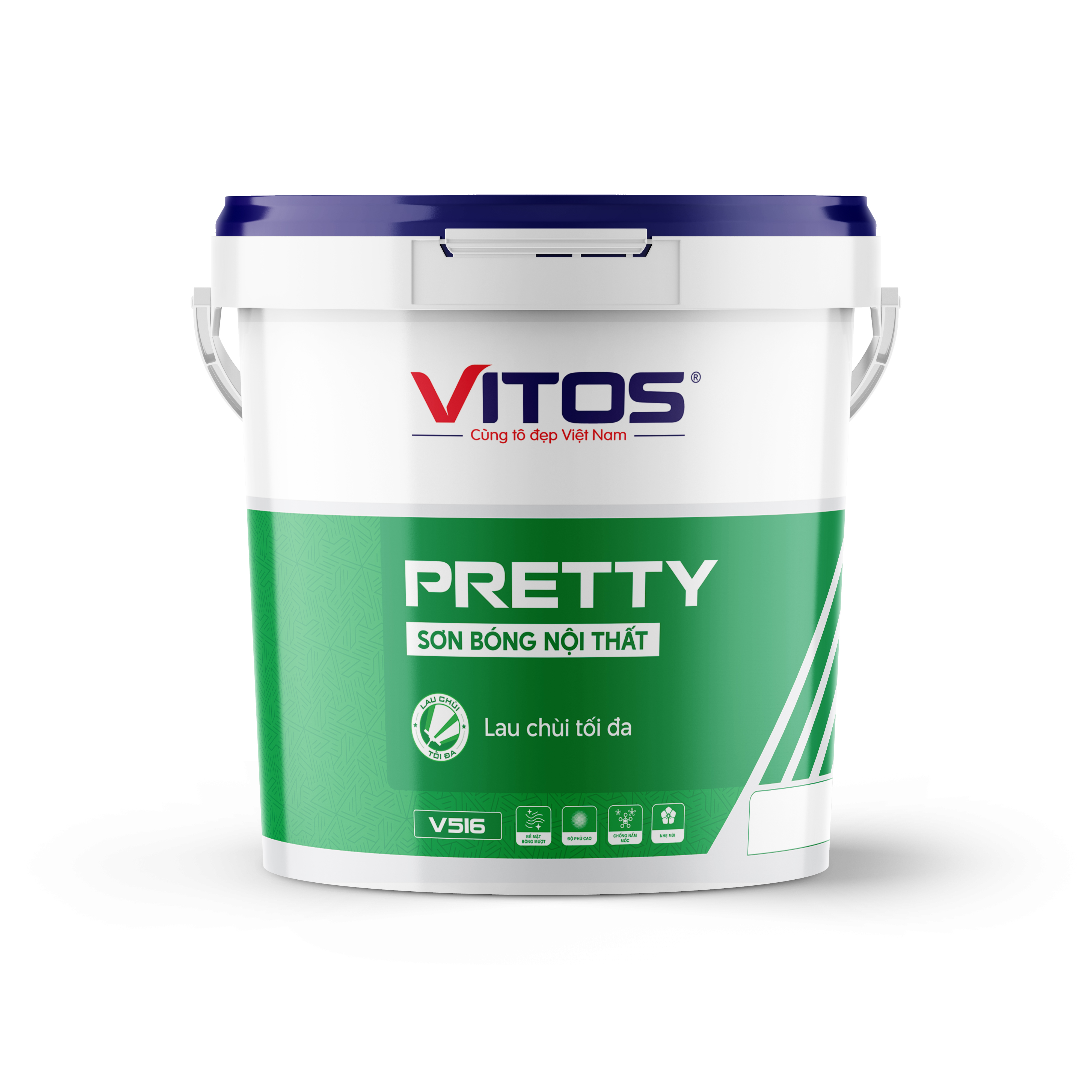 Sơn bóng nội thất - Lau chùi tối đa VITOS PRETTY