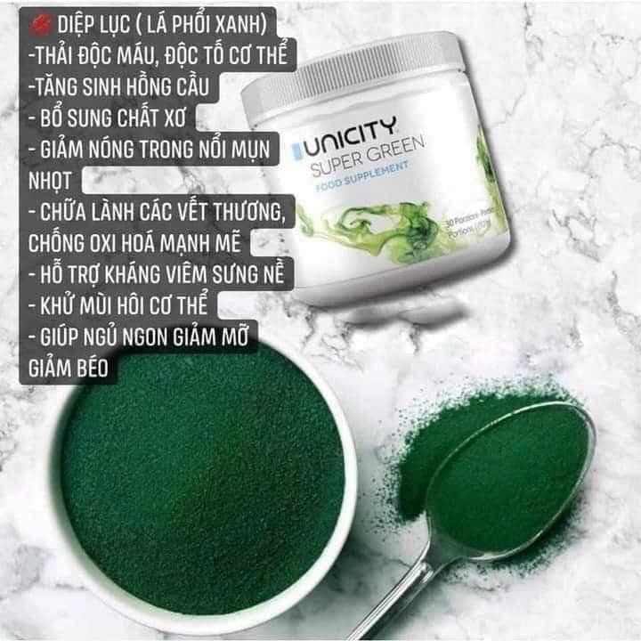 BỘT DIỆP LỤC UNICITY SUPER CHLOROPHYLL POWER (92G) TỪ MỸ
