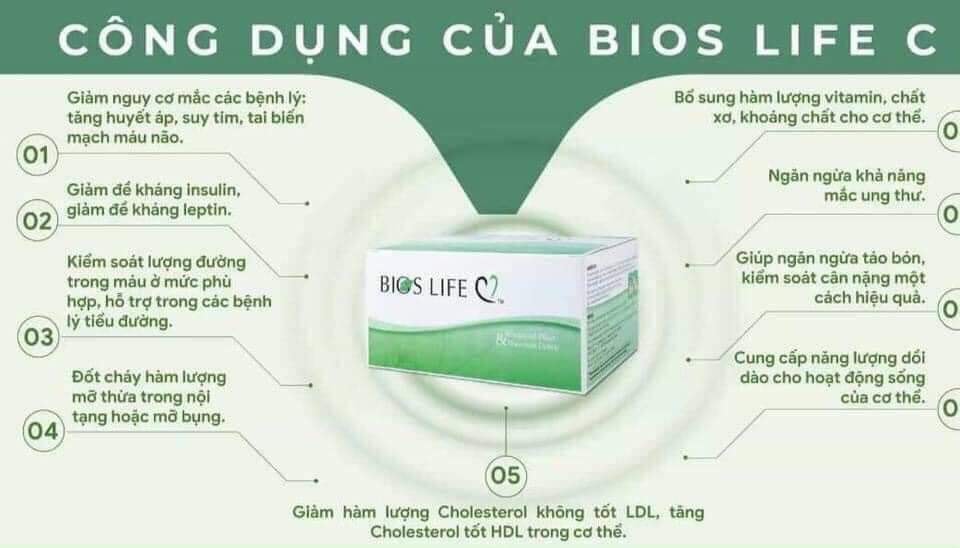 Bios Life C Unicity Kiểm soát lượng đường, Giảm cholesterol xấu | Thực phẩm chức năng Unicity