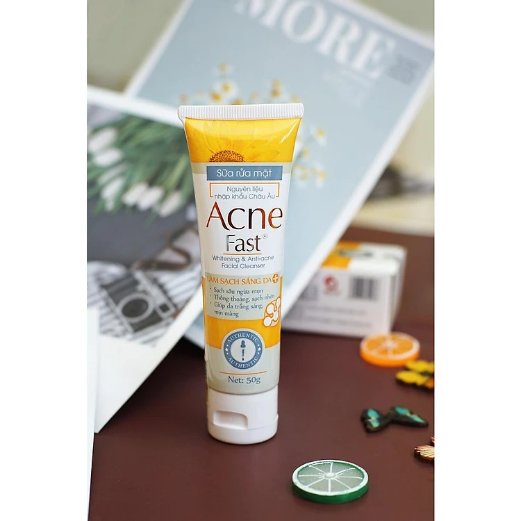 Sữa rửa mặt trị mụn Acne Fast- Vàng 50g