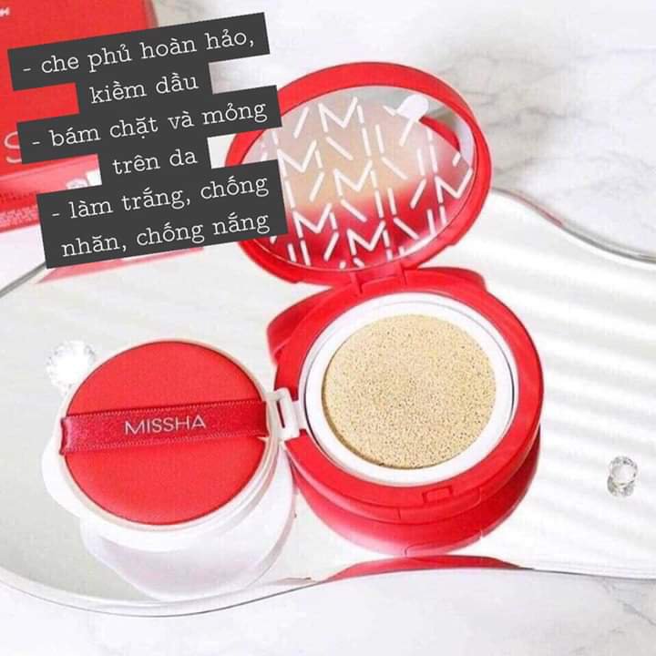 Phấn nước Missha đỏ