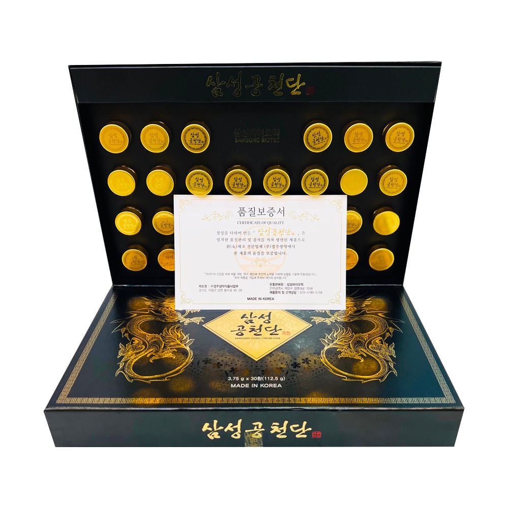 An cung trầm hương Premium Gong Cheon Dan Samsung Biotic 30 viên